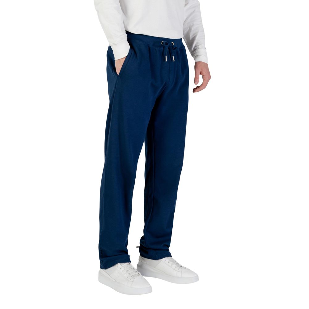 Blue Recycled Cotton Joggers (Workout Pants) - ventzia