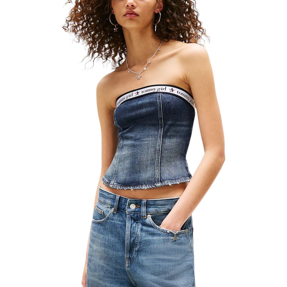 Blue Recycled Cotton Top - ventzia