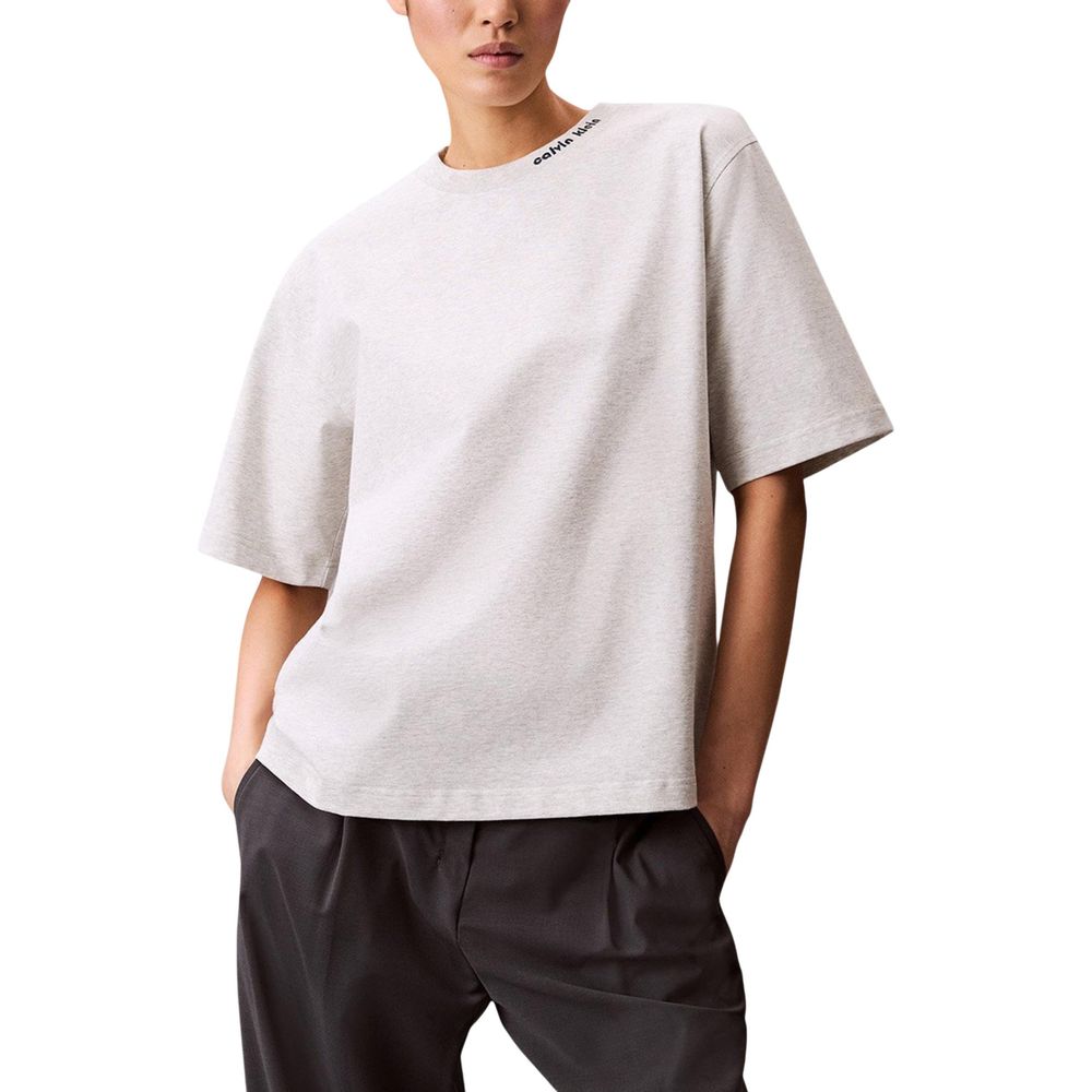 Gray Cotton T-Shirt - ventzia