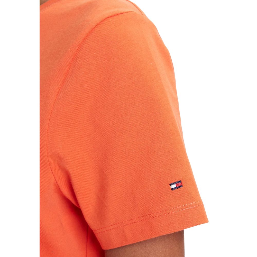 Orange Recycled Cotton T-Shirt - ventzia