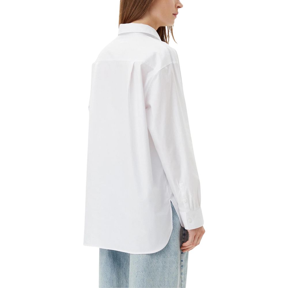 White Cotton Blouse - ventzia