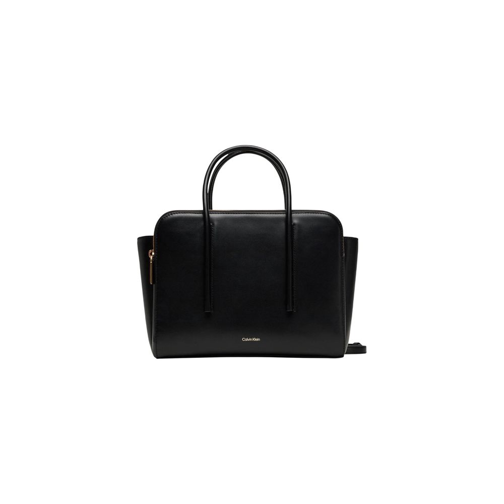 Black Leather Handbag - ventzia