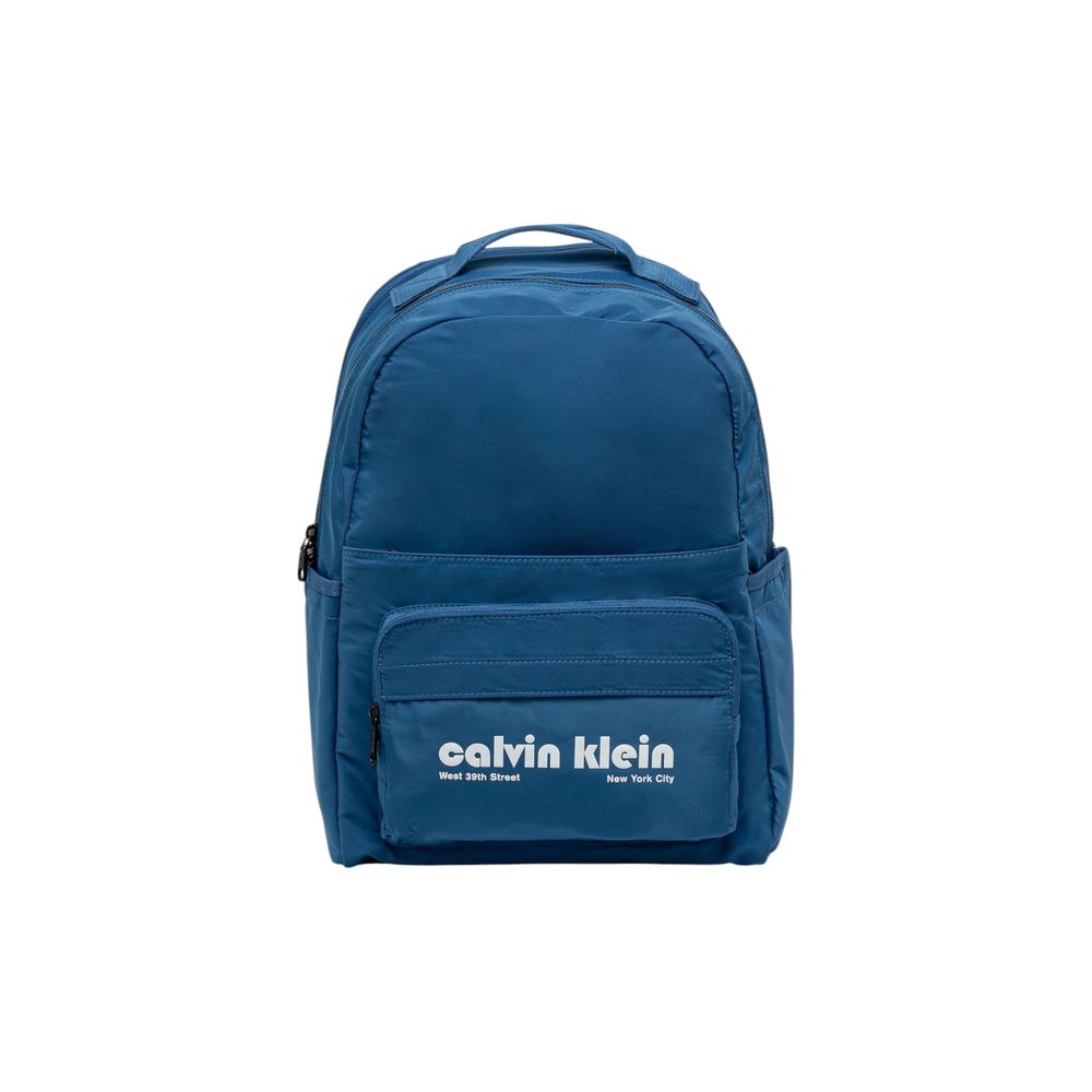 Blue Recycled Polyester Backpack - ventzia