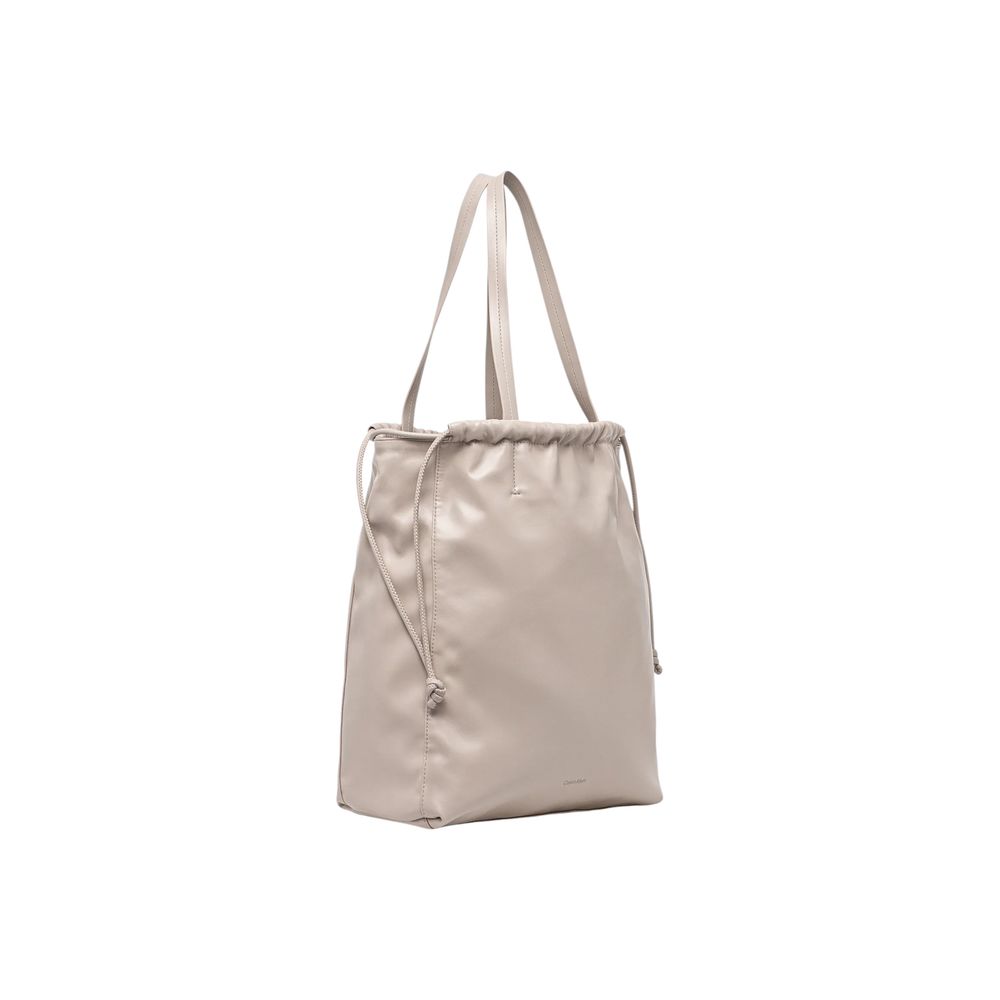 Beige Polyethylene Handbag - ventzia