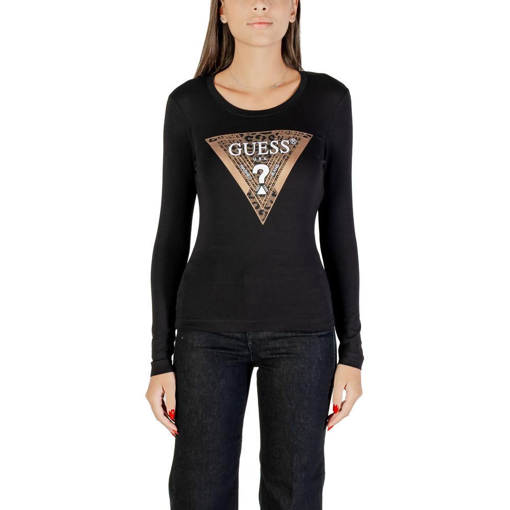 Black Cotton Long Sleeve T-Shirt - ventzia
