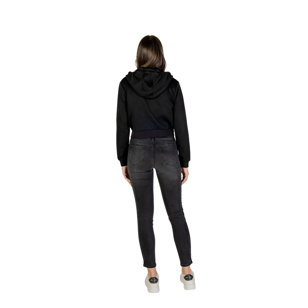 Black Polyester Hoodie - ventzia