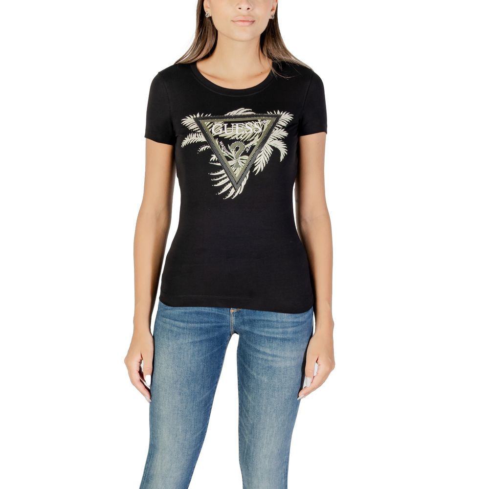 Black Cotton T-Shirt - ventzia