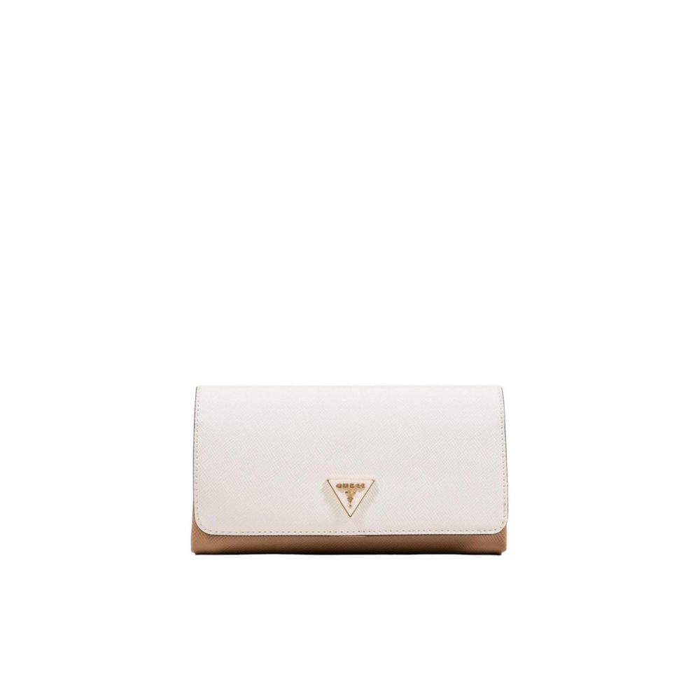 Beige Polyethylene Clutch Bag - ventzia