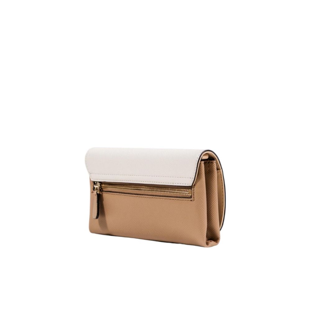 Beige Polyethylene Clutch Bag - ventzia