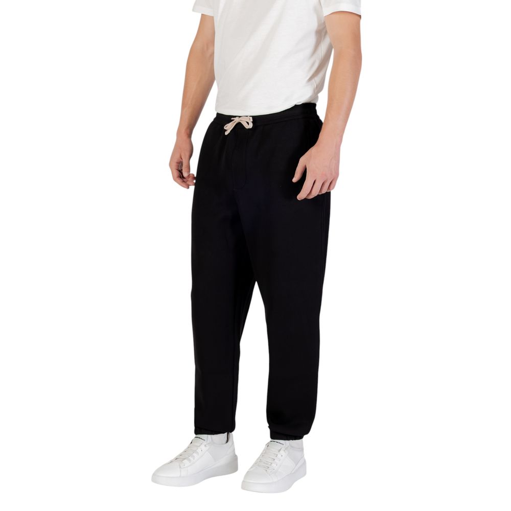 Black Cotton Joggers (Workout Pants) - ventzia