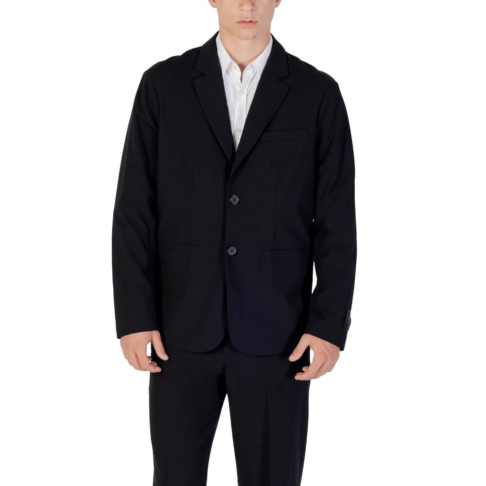 Black Lyocell Blazer - ventzia