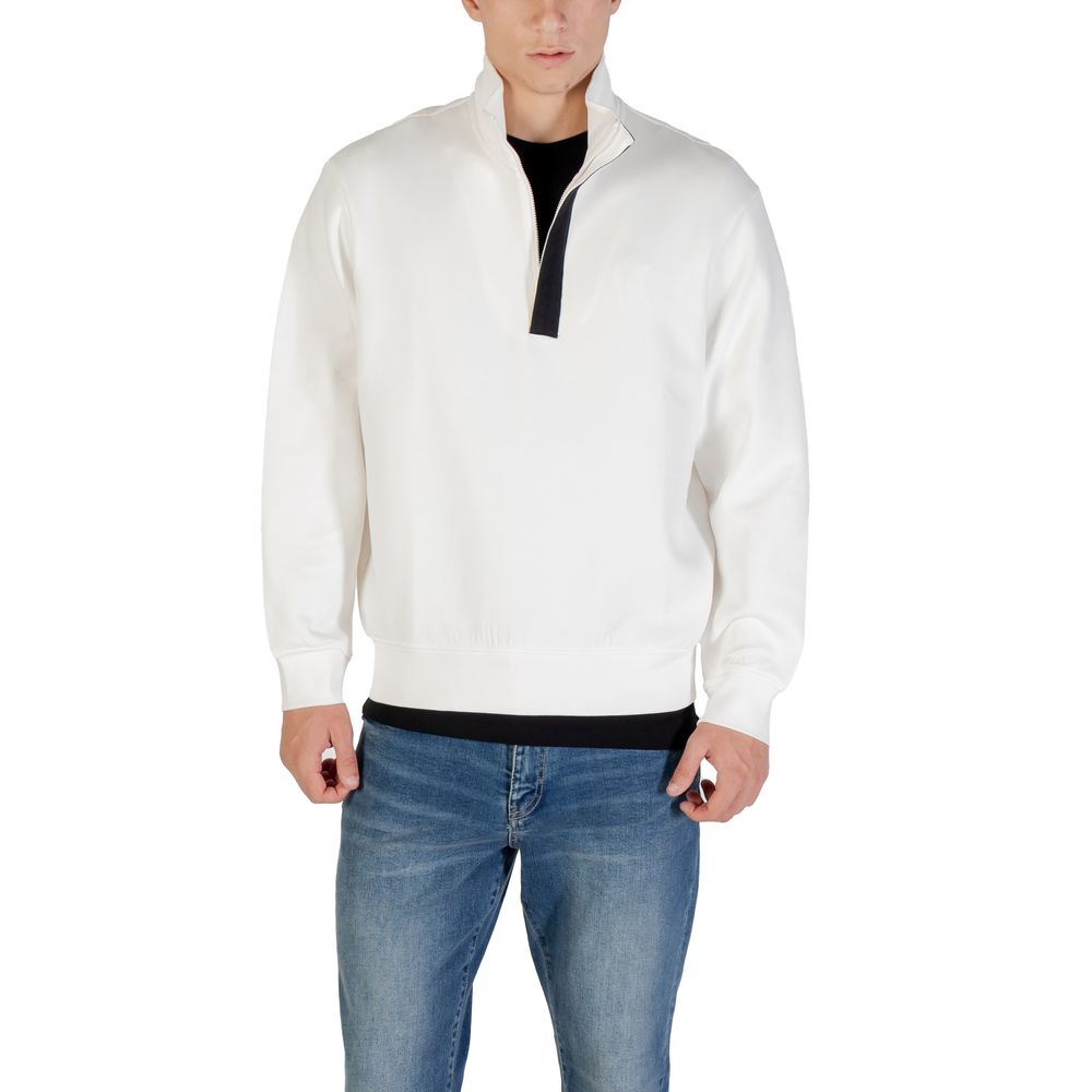 Cream Cotton Sweatshirt - ventzia
