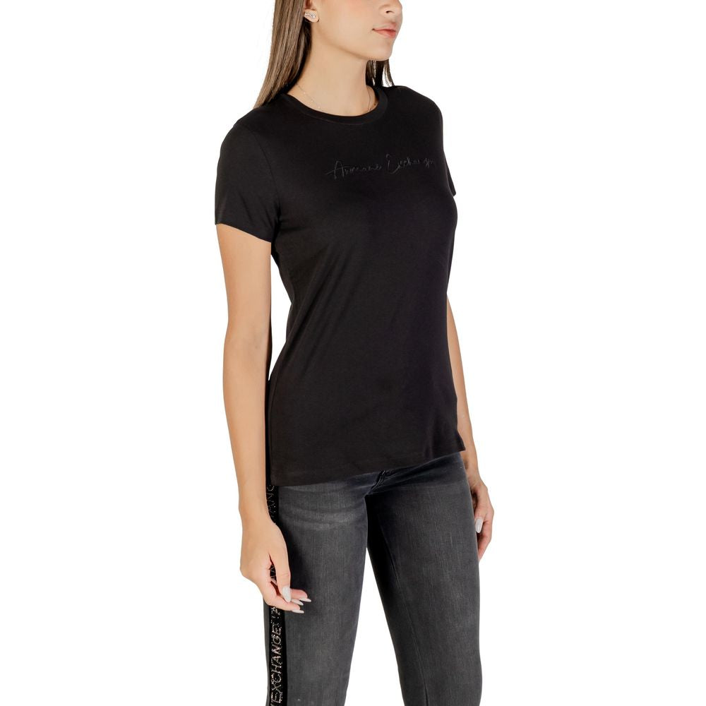 Black Cotton T-Shirt - ventzia