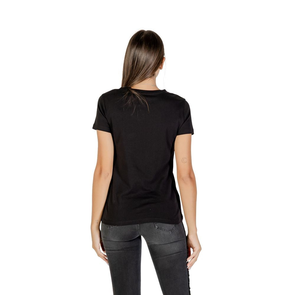Black Cotton T-Shirt - ventzia