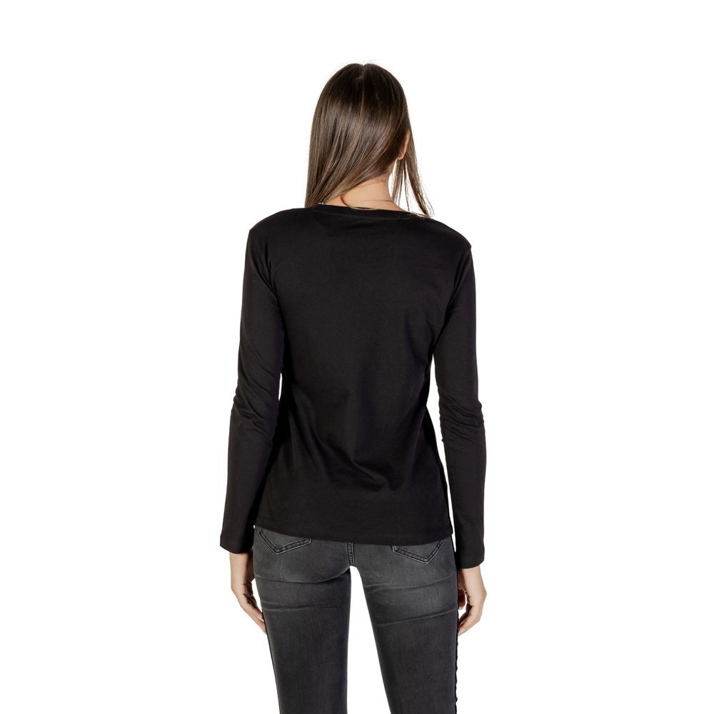 Bicolor Cotton Long Sleeve T-Shirt - ventzia
