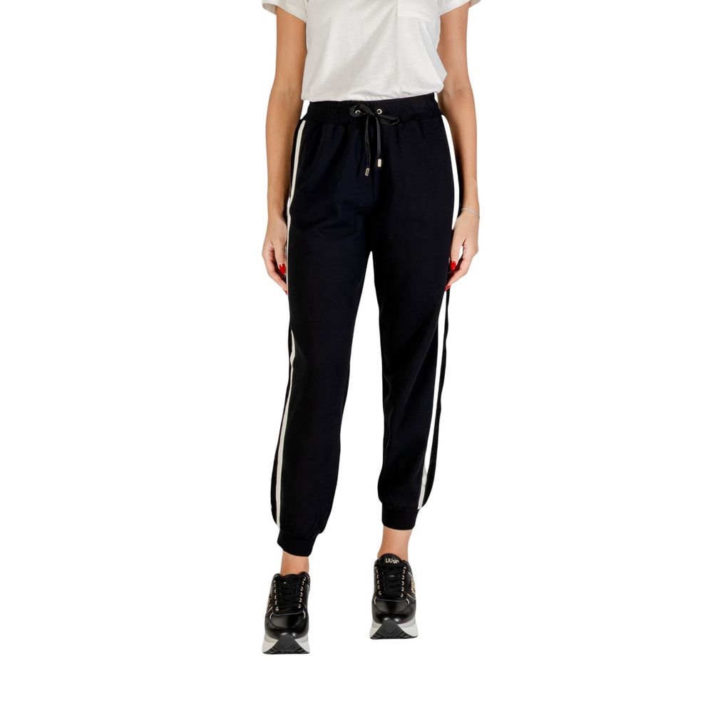Black And White Cotton Joggers (Workout Pants) - ventzia