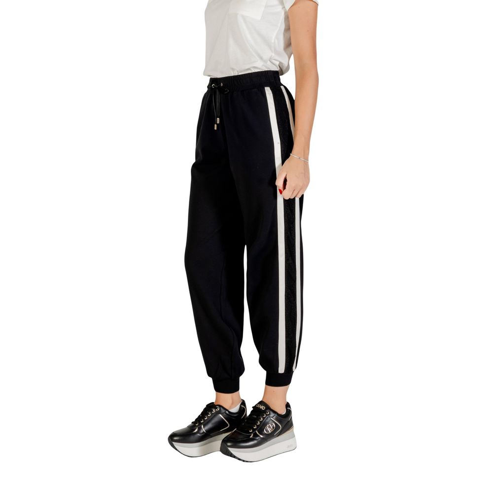 Black And White Cotton Joggers (Workout Pants) - ventzia