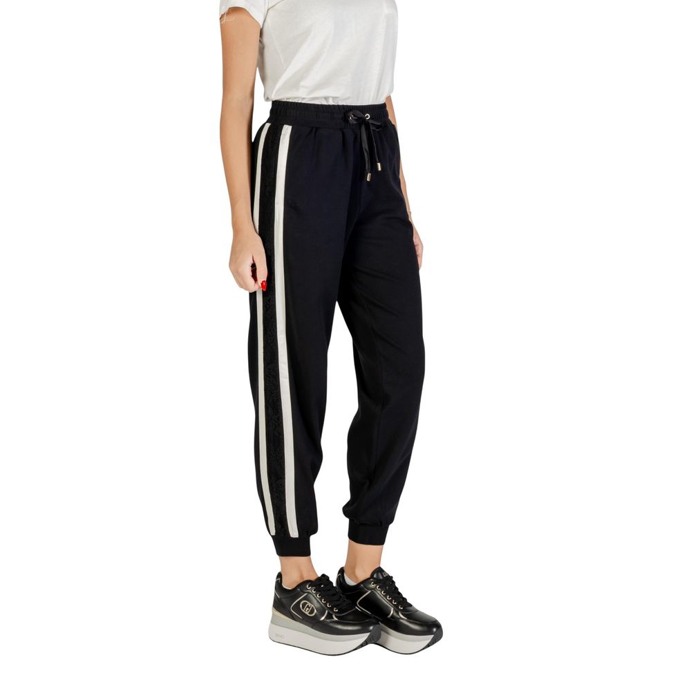 Black And White Cotton Joggers (Workout Pants) - ventzia
