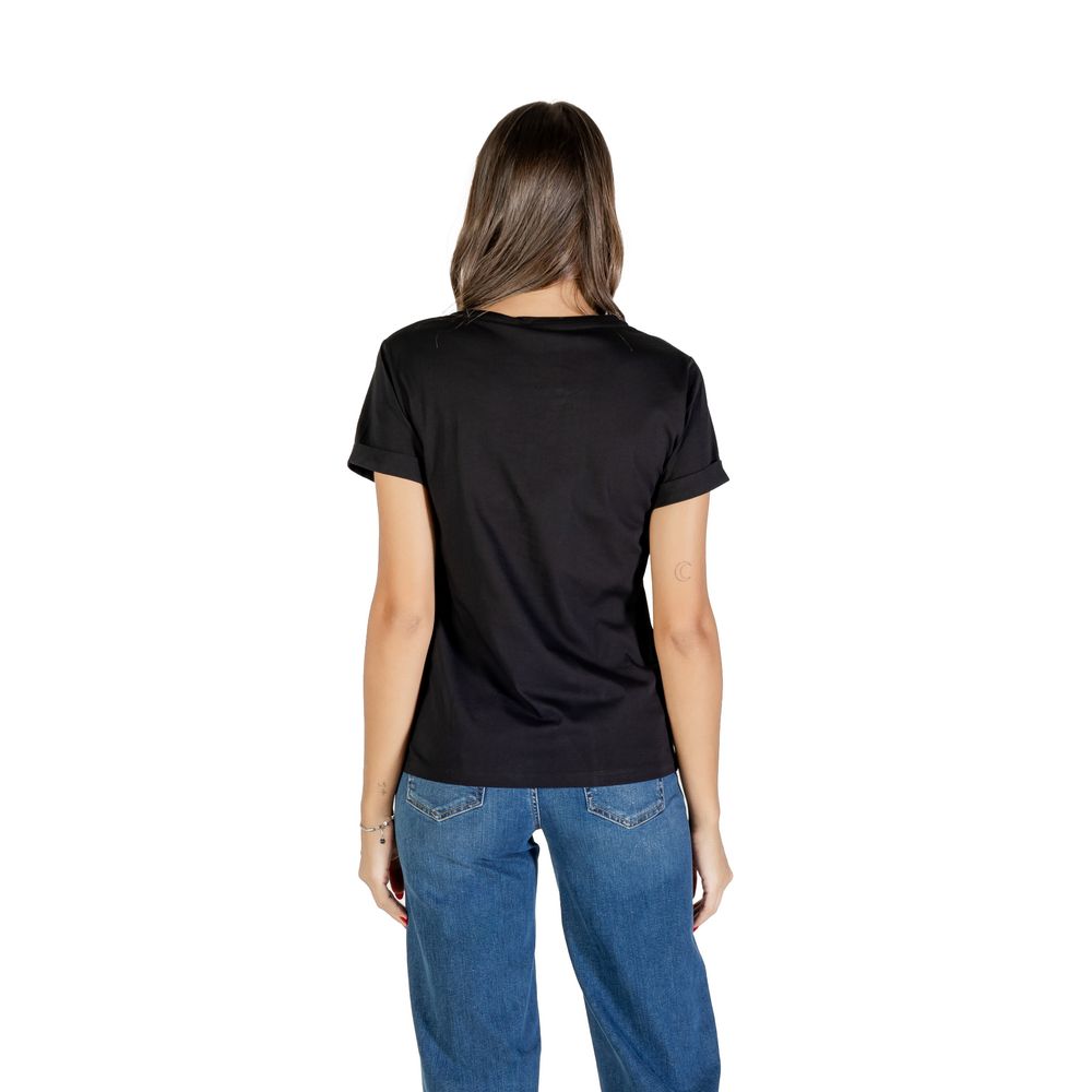 Black Cotton T-Shirt - ventzia