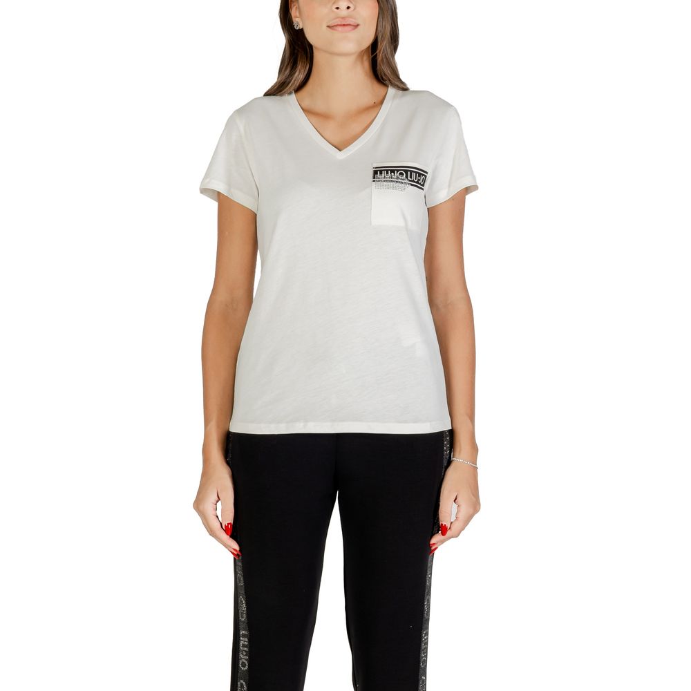 White Cotton T-Shirt - ventzia