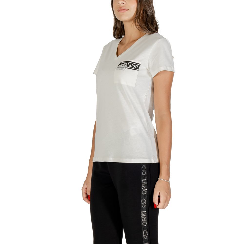 White Cotton T-Shirt - ventzia