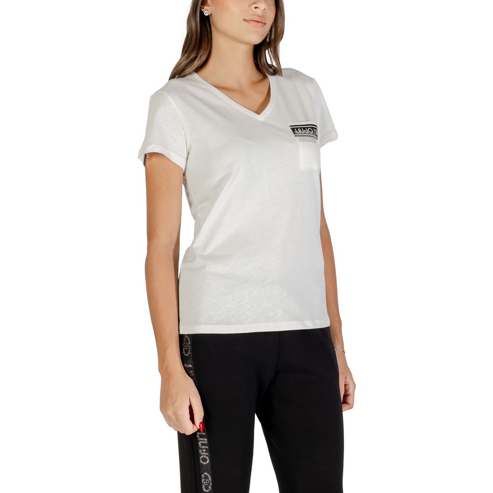 White Cotton T-Shirt - ventzia
