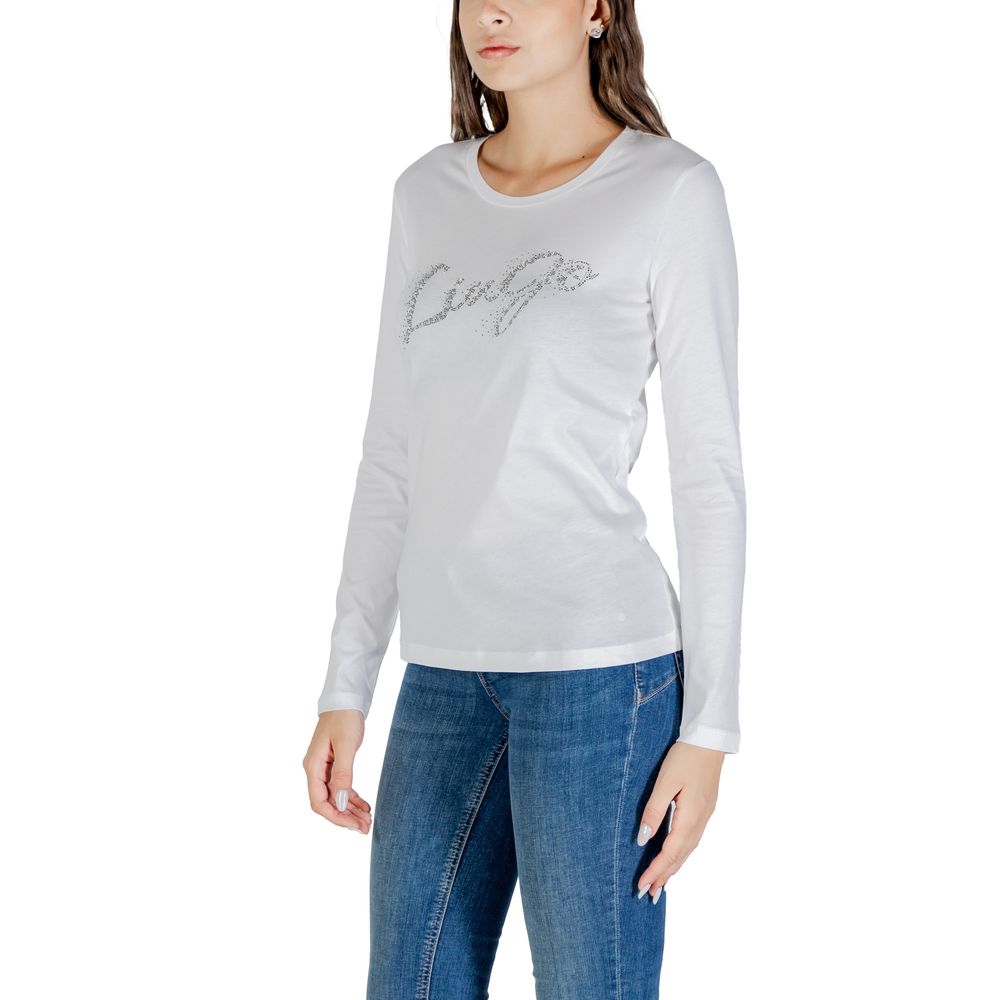 Bicolor Cotton Long Sleeve T-Shirt - ventzia