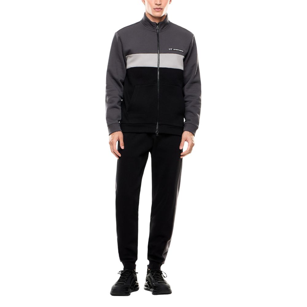 Black Cotton Sweatsuit - ventzia