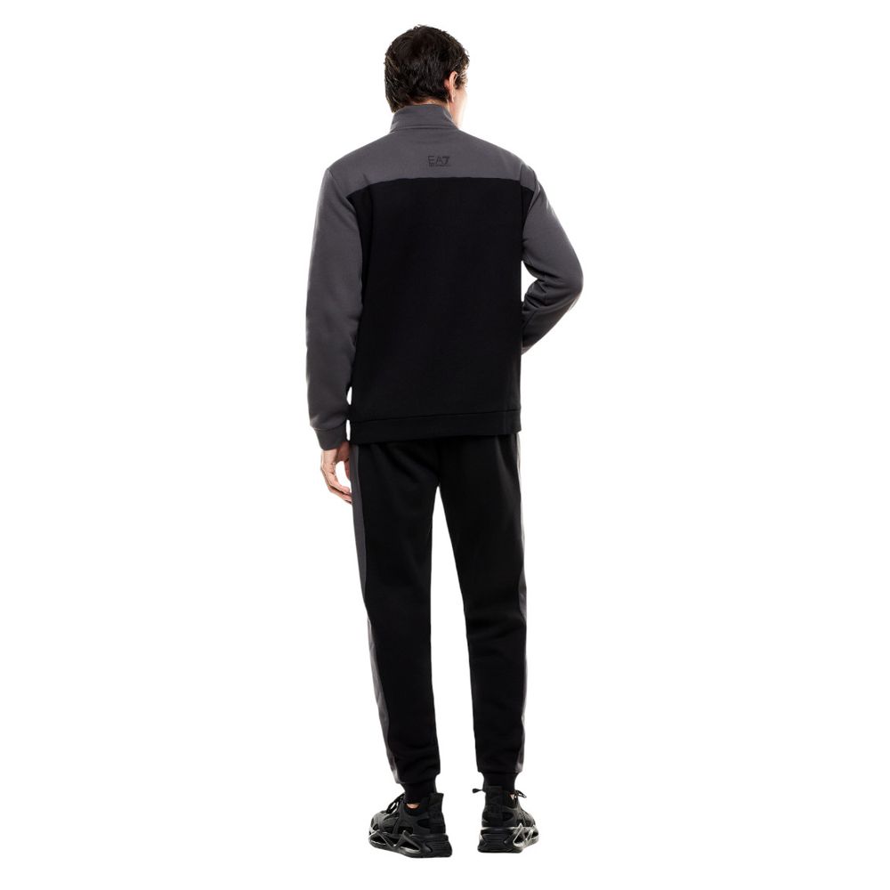 Black Cotton Sweatsuit - ventzia