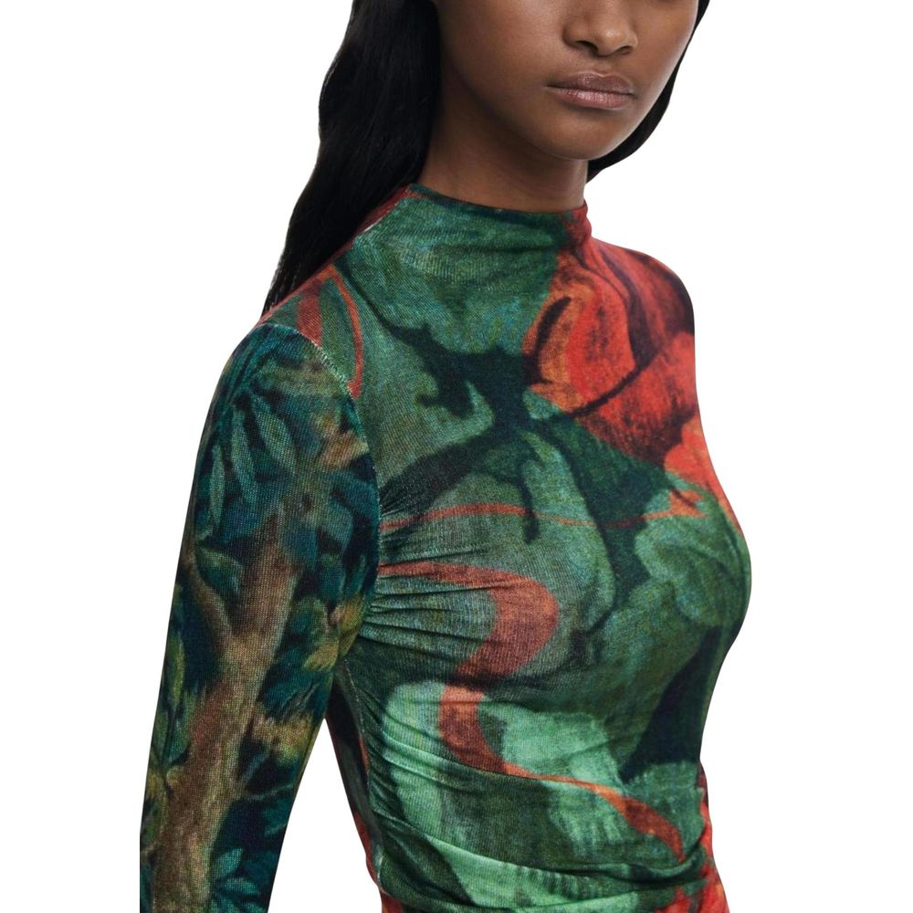 Bicolor Viscose Long Sleeve T-Shirt - ventzia