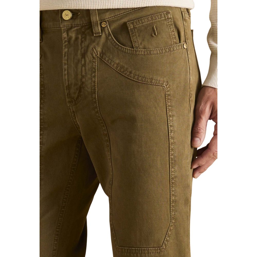 Brown Cotton Skinny Jeans - ventzia
