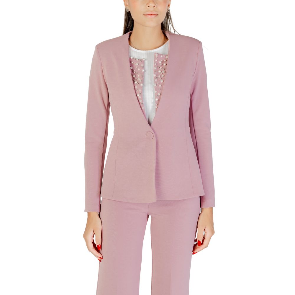 Multicolor Polyester Blazer - ventzia