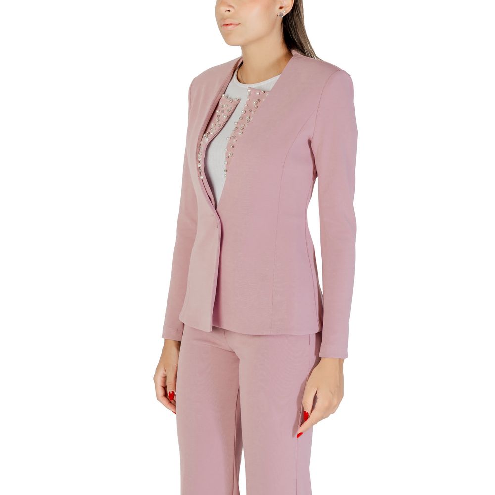 Multicolor Polyester Blazer - ventzia