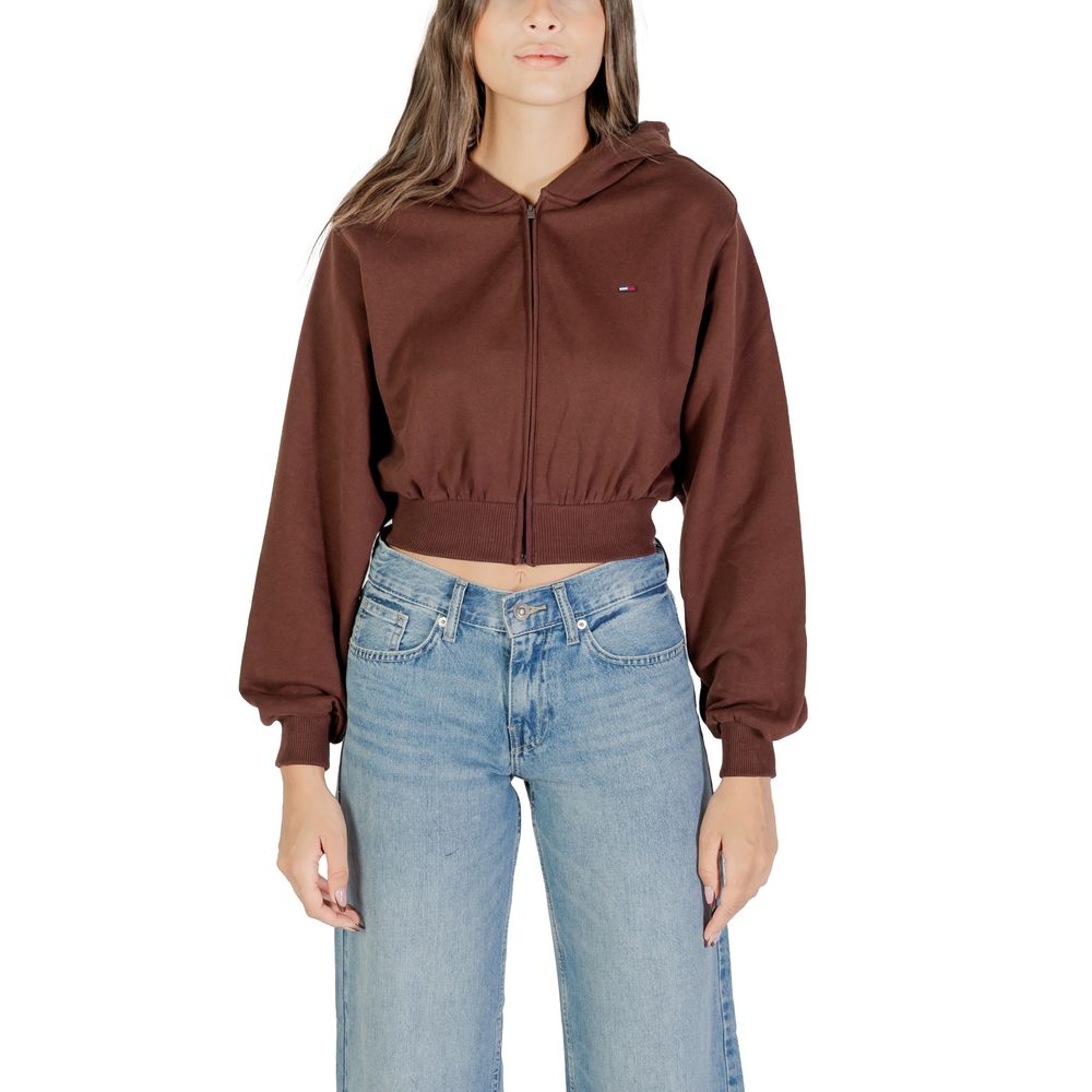 Brown Recycled Cotton Hoodie - ventzia