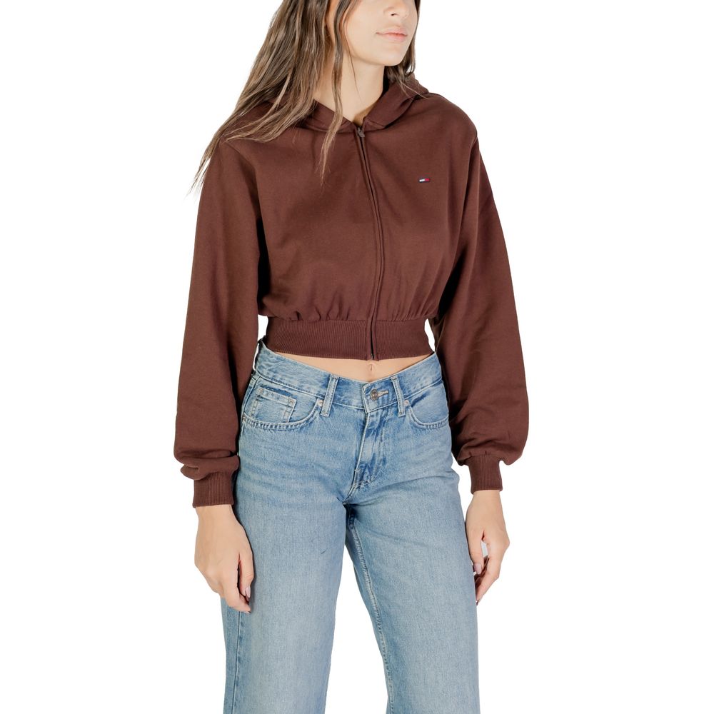 Brown Recycled Cotton Hoodie - ventzia