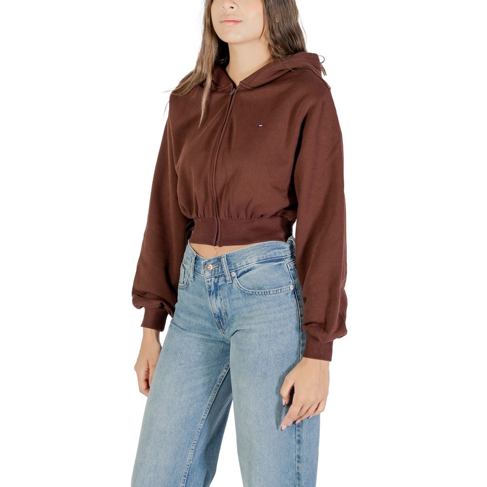 Brown Recycled Cotton Hoodie - ventzia