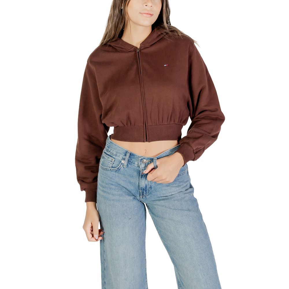Brown Recycled Cotton Hoodie - ventzia