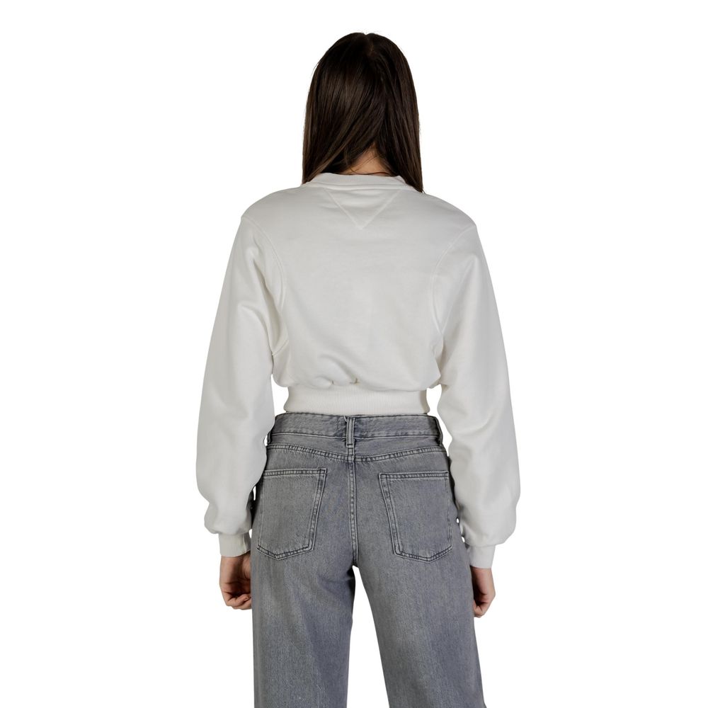 Cream Recycled Cotton Sweatshirt - ventzia