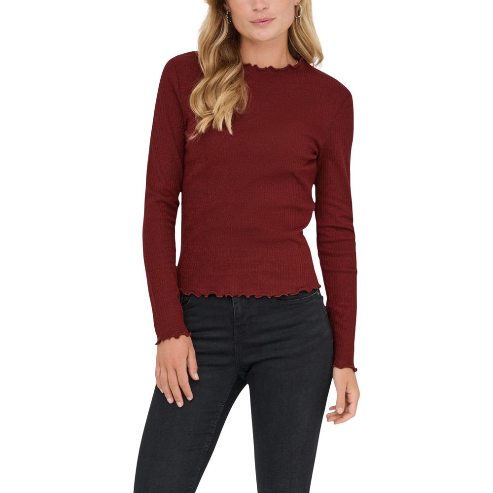 Red Organic Cotton Long Sleeve T-Shirt - ventzia