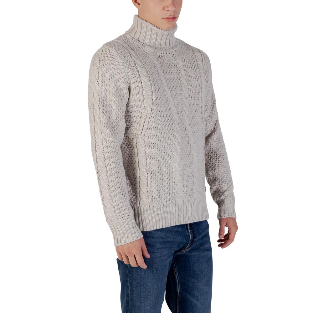 Gray Marabou Turtleneck - ventzia