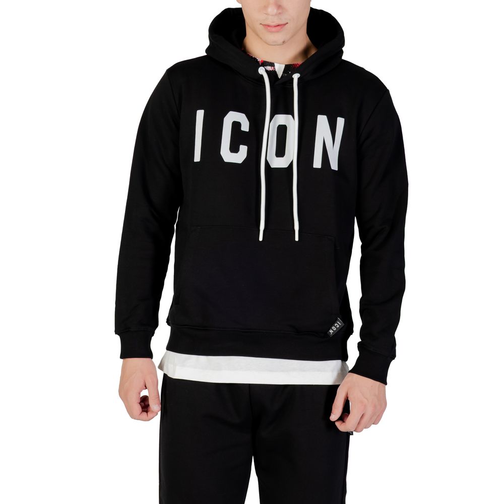 Black And White Cotton Hoodie - ventzia
