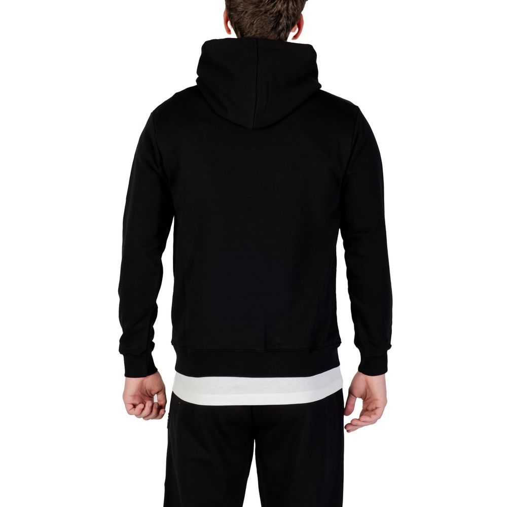 Black And White Cotton Hoodie - ventzia