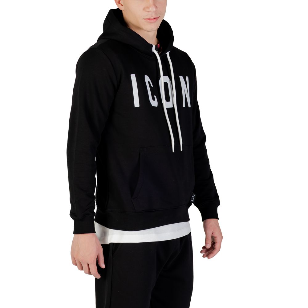 Black And White Cotton Hoodie - ventzia
