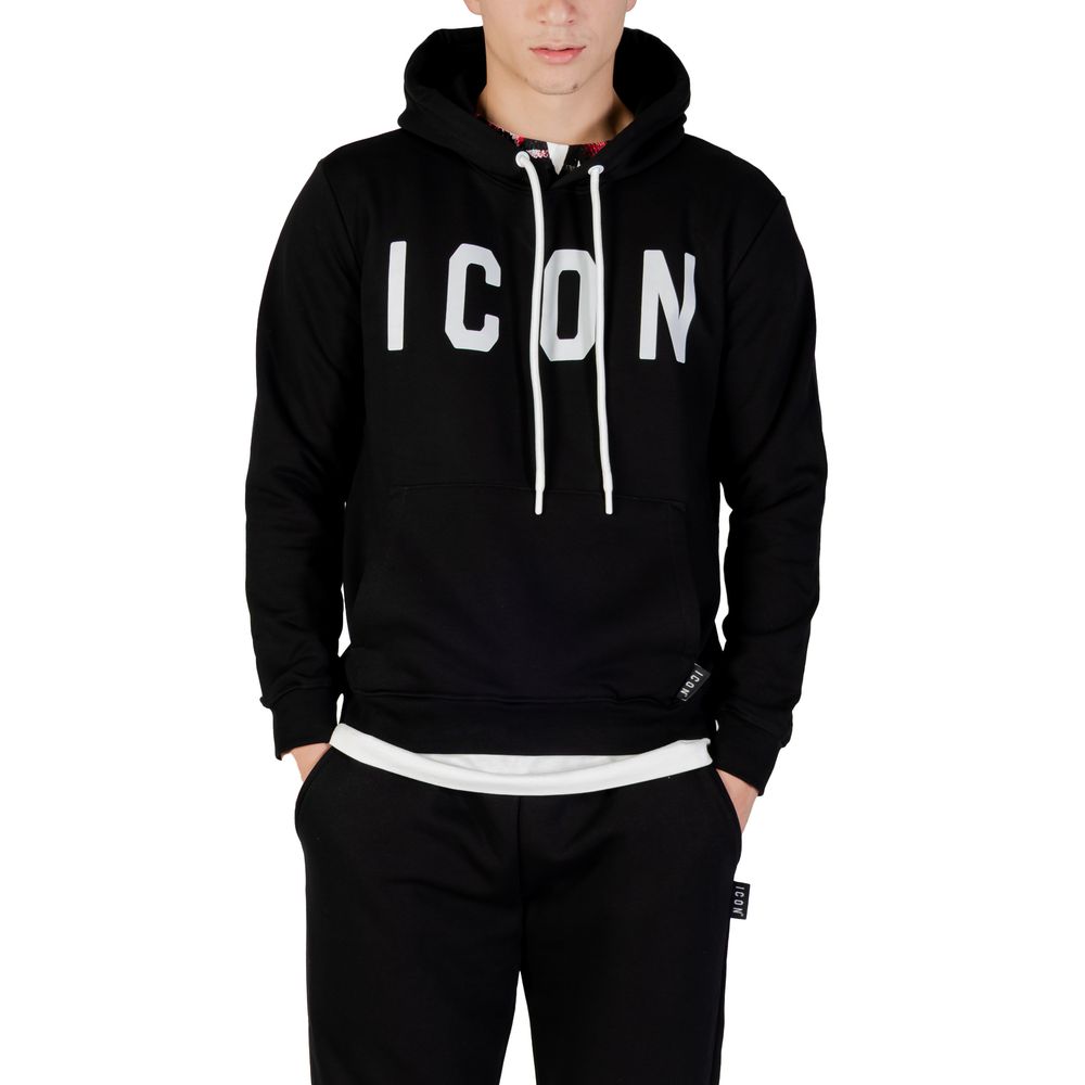 Black And White Cotton Hoodie - ventzia