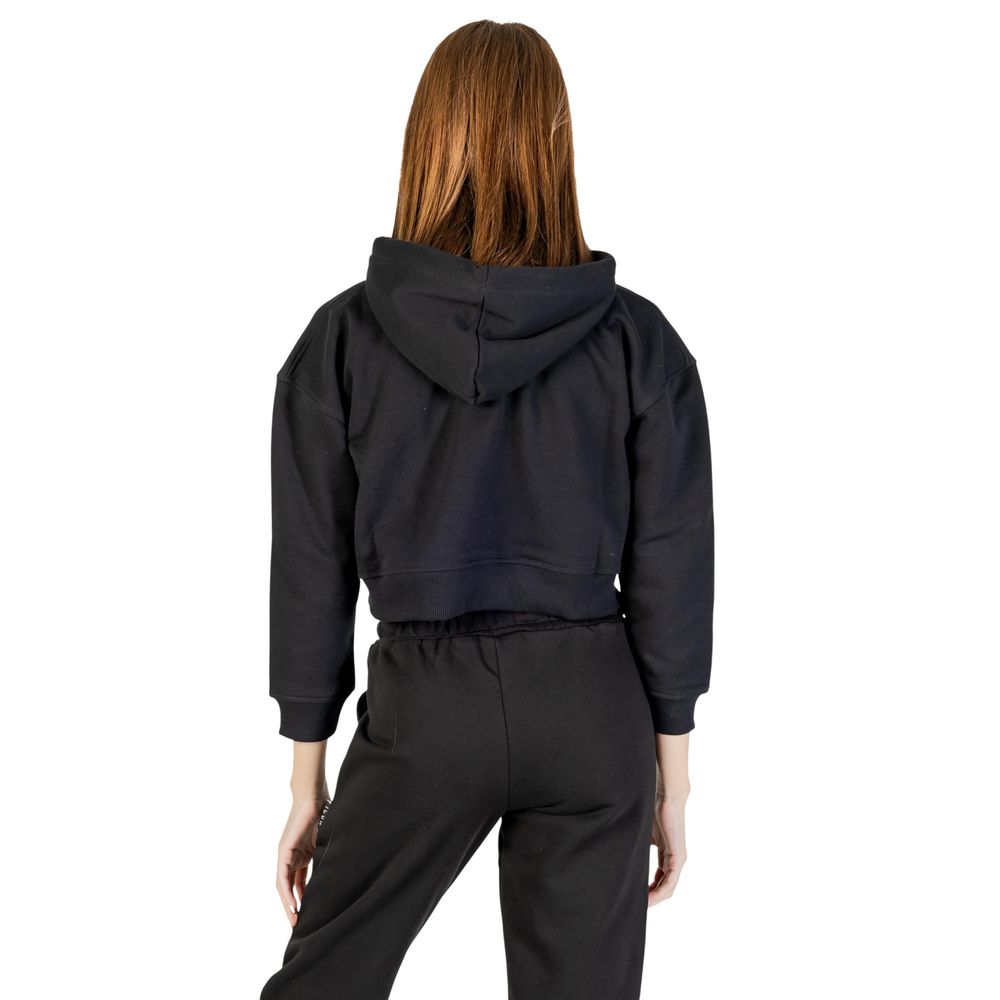 Black Cotton Hoodie - ventzia