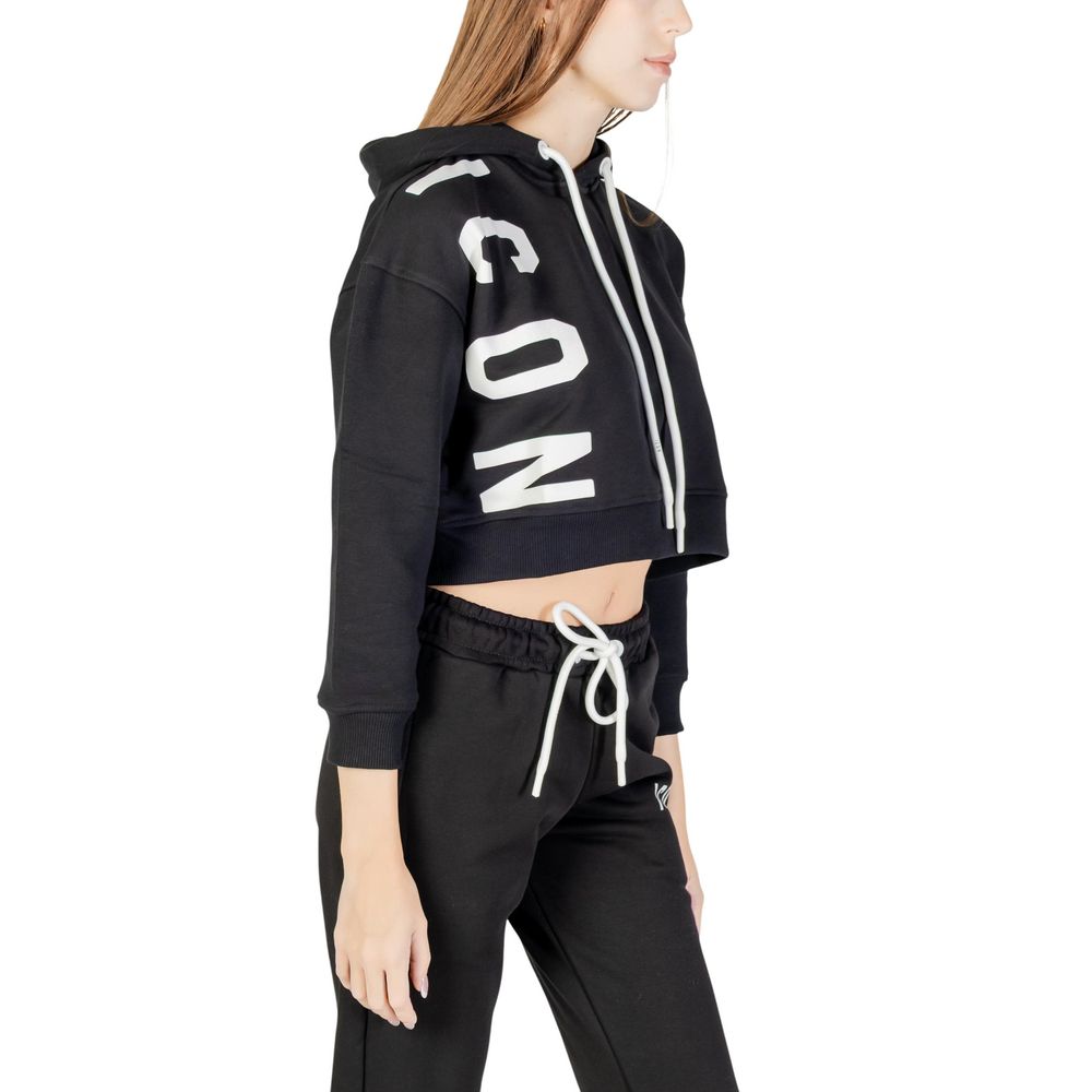 Black Cotton Hoodie - ventzia
