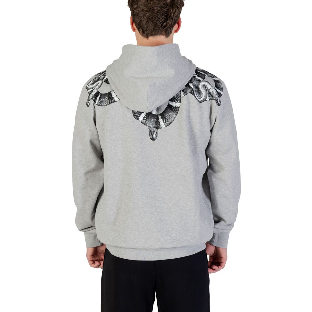 Gray Cotton Hoodie - ventzia