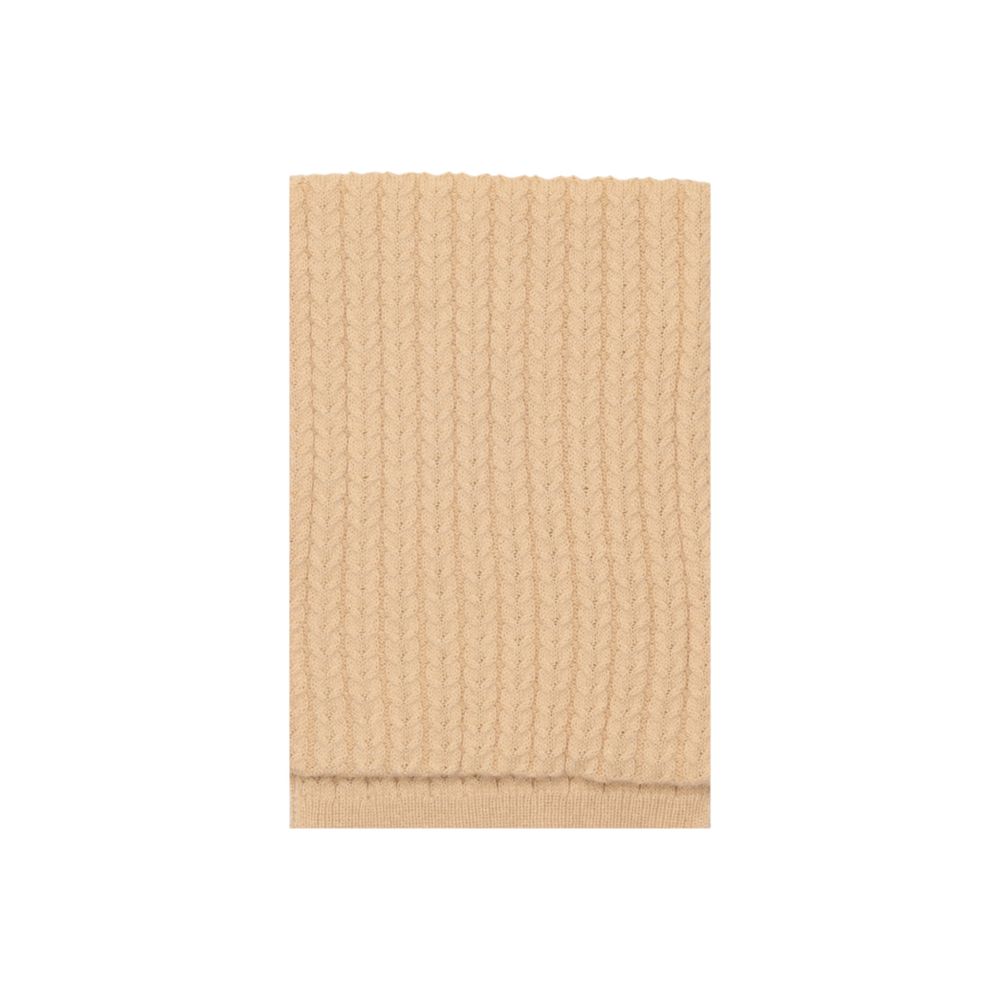 Beige Polyester Scarf - ventzia