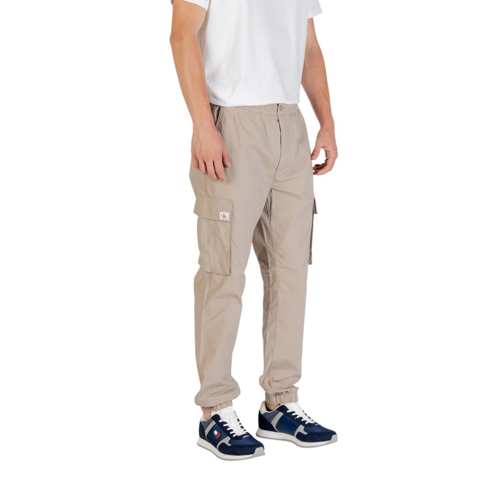 Brown Cotton Cargo Pants - ventzia