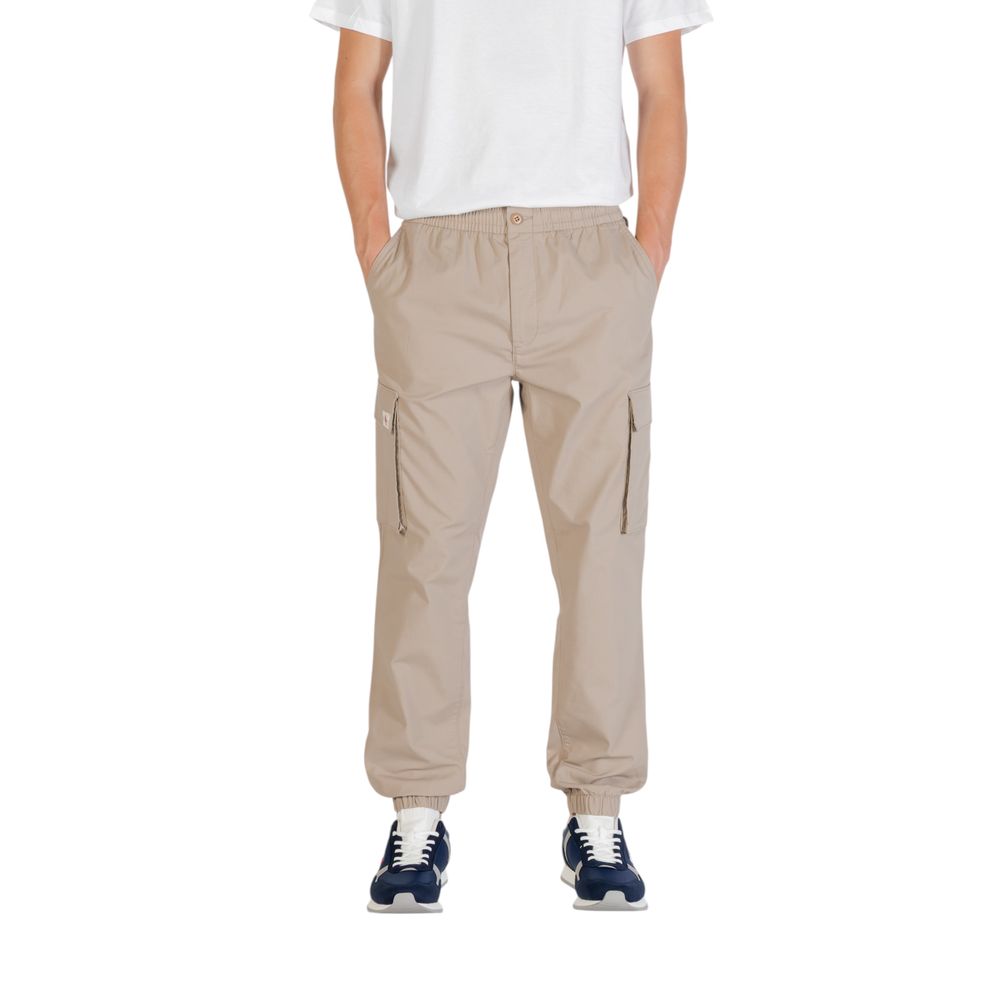 Brown Cotton Cargo Pants - ventzia